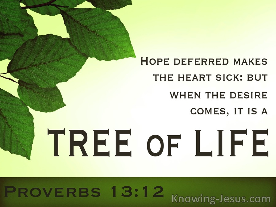 Proverbs 13:12 The Joy of Deferred Hope (devotional)03:03 (green) 